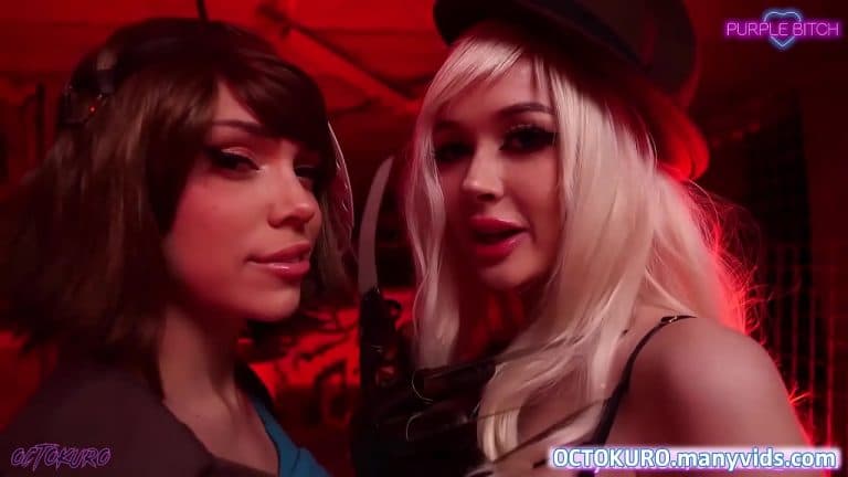 Cosplay Freddy vs Jason : Octokuro et The Purple Bitch, lesbian pussy licking et fisting