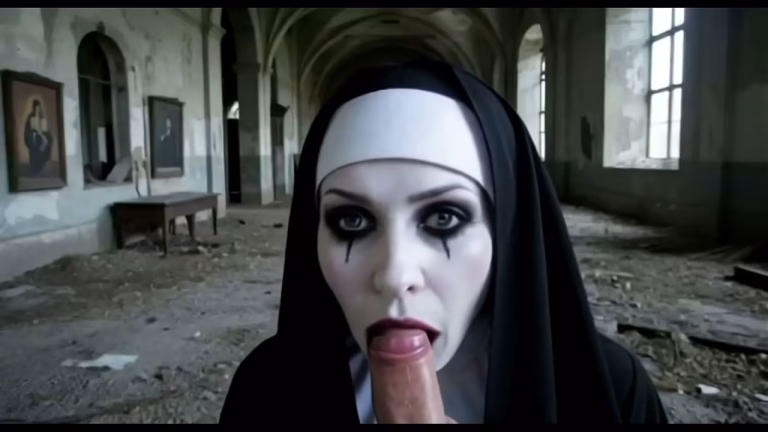 Fétichisme gothique au monastère : une expérience érotique générée par IA