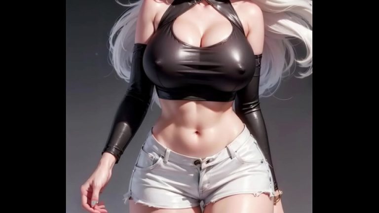 IA générée : une fille magnifique avec des monster tits énormes