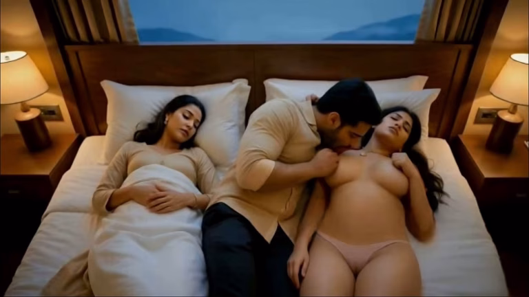 Nuit passionnée et fantasme érotique avec une IA sexy en montagne